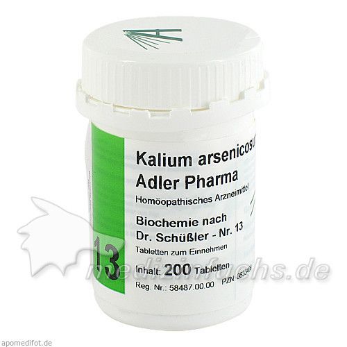 Biochemie Adler 13 Kalium Arsenicosum D12 Adler Ph, 200 ST