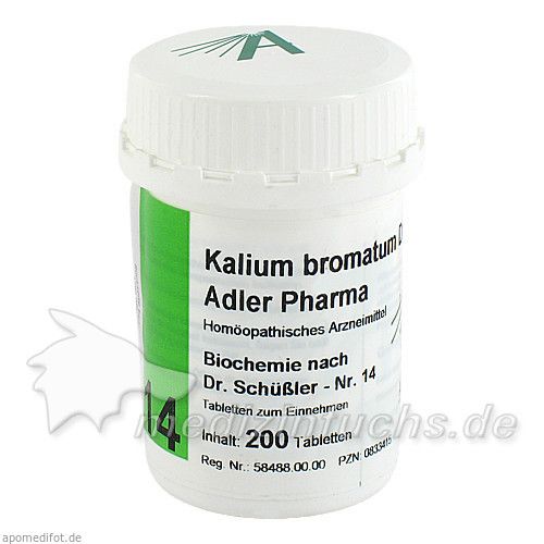 Biochemie Adler 14 Kalium Bromatum D12 Adler Pharm, 200 ST