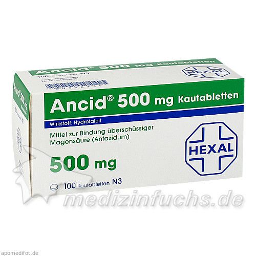 Ancid 500mg, 100 ST