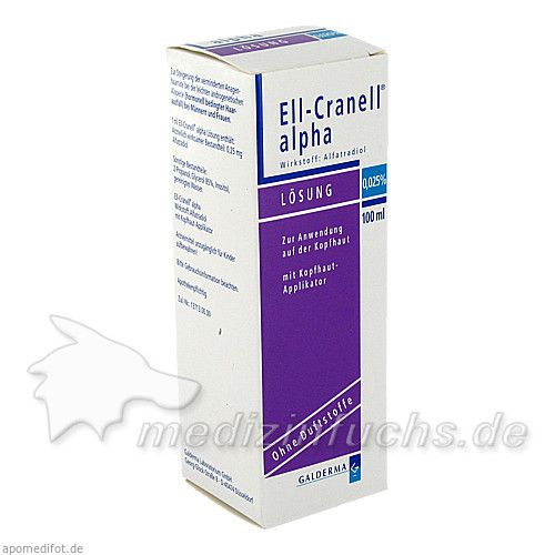 ELL-CRANELL alpha m.Kopfhaut Applikator Lösung, 100 ML