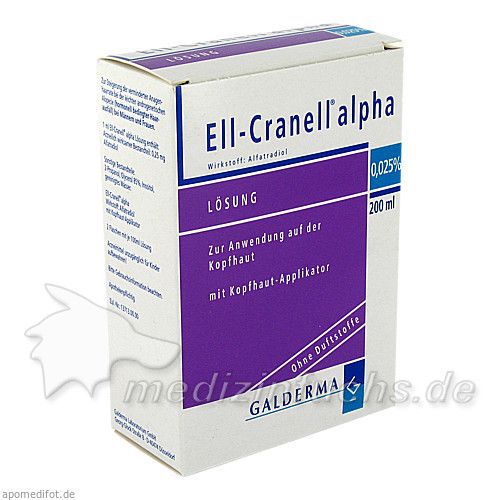 ELL-CRANELL alpha m.Kopfhaut Applikator Lösung, 200 ML