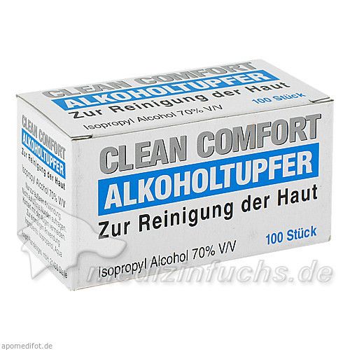 Alkoholtupfer 3x6cm steril, 100 ST
