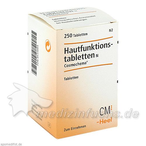 HAUTFUNKTIONSTABLETTEN N COSMOCHEMA, 250 ST