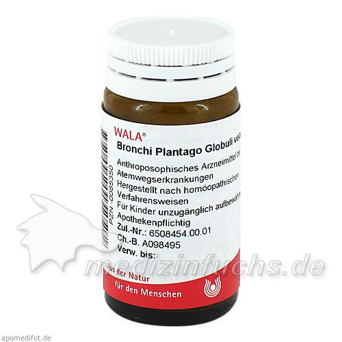 Bronchi Plantago Globuli velati, 20 G