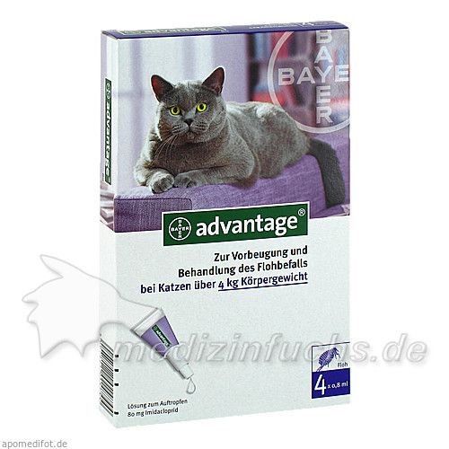 ADVANTAGE 80 Lösung f.Katzen, 4 ST