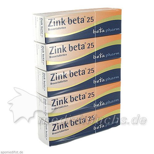 ZINK BETA 25 Brausetabletten, 100 ST