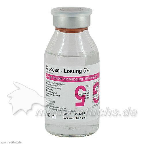 Glucose 5% Serag Glas, 100 ML