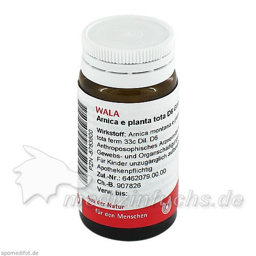 ARNICA E PLANTA TOTA D 6, 20 G