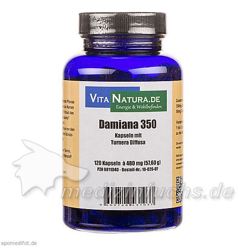 Damiana 350mg Kapseln, 120 ST