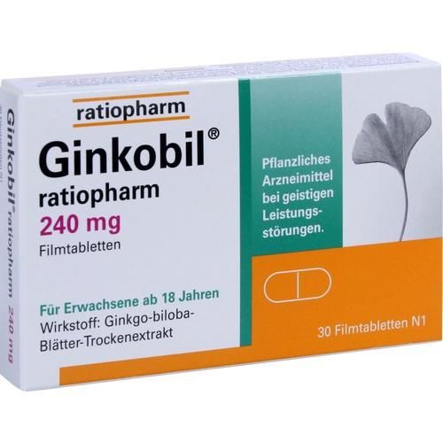 GINKOBIL ratiopharm 240mg, 30 ST