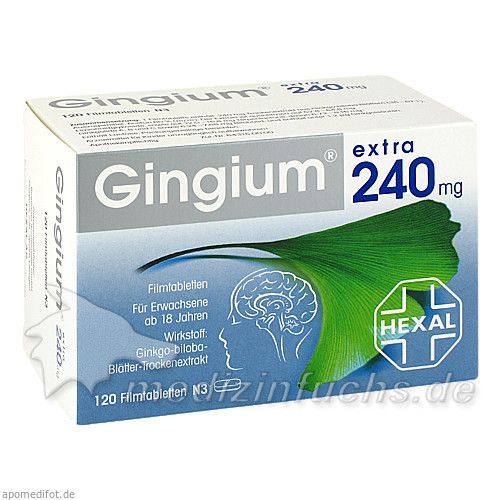 Gingium extra 240mg Filmtabletten, 120 ST