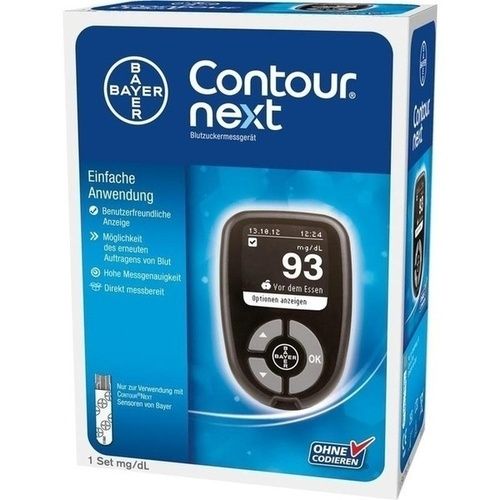 CONTOUR NEXT Set mg/dl Blutzuckermessgerät, 1 ST