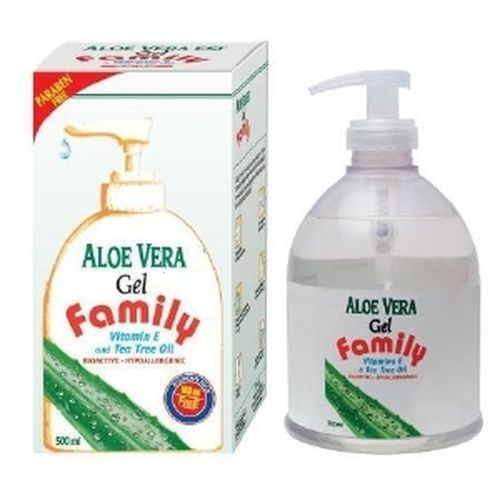 Aloe-Vera-Gel 99.9% + Vitamin E+Teebaumöl, 500 ML