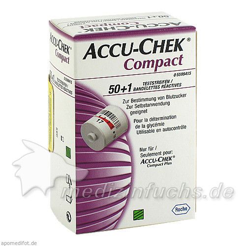 ACCU-CHEK Compact Teststreifen, 51 ST