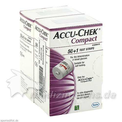 ACCU-CHEK Compact Teststreifen, 102 ST