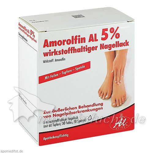 Amorolfin AL 5 % wirkstoffhaltiger Nagellack, 5 ML