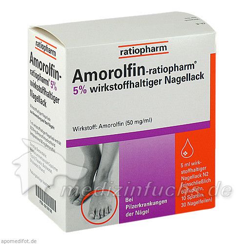 Amorolfin-ratiopharm 5% wirkstoffh. Nagellack, 5 ML