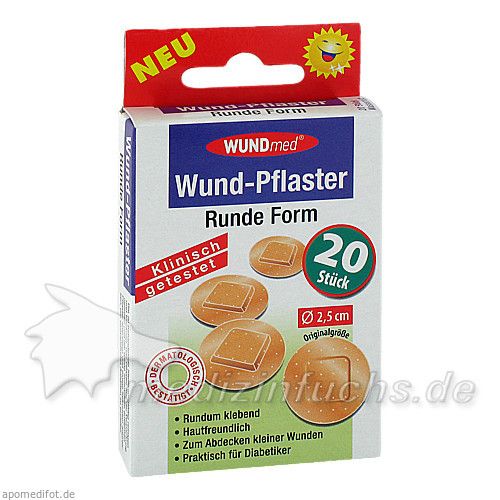 WUNDPFLASTER 2,5 cm rund, 20 ST