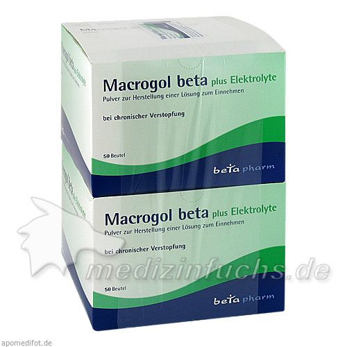 Macrogol beta plus Elektrolyte Pulver, 100 ST