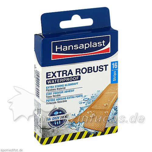 Hansaplast Extra Robust Waterproof Pflaster Strips, 16 ST