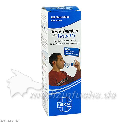 AeroChamber HEXAL mit Mundstück für Erw. u. Kinder, 1 ST