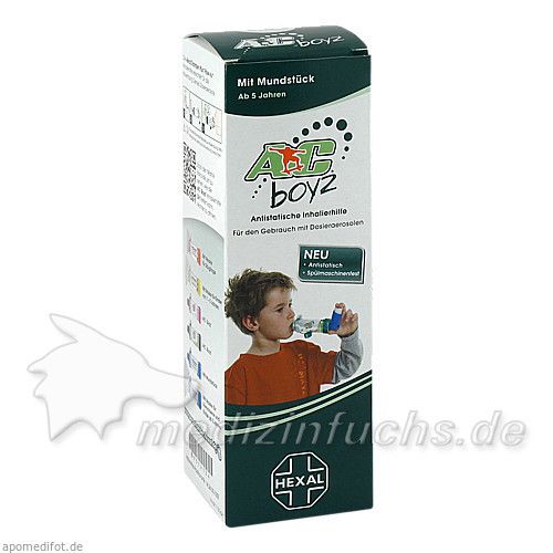 AeroChamber HEXAL boyz mit Mundstück für Jungen, 1 ST