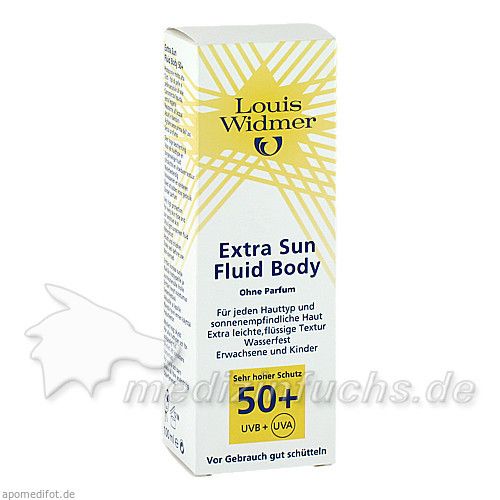 WIDMER Extra Sun Fluid Body SPF 50+ unparf, 100 ML