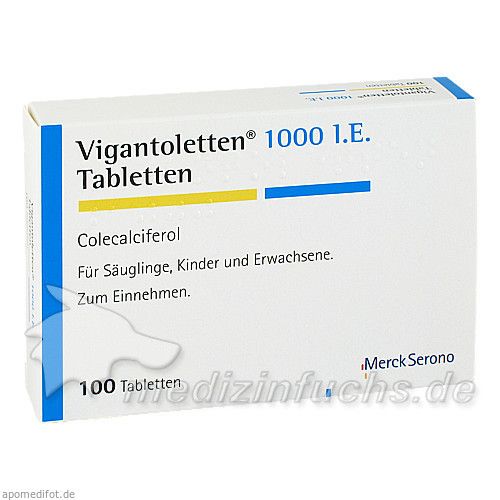 VIGANTOLETTEN 1.000 I.E. Tabletten, 100 ST