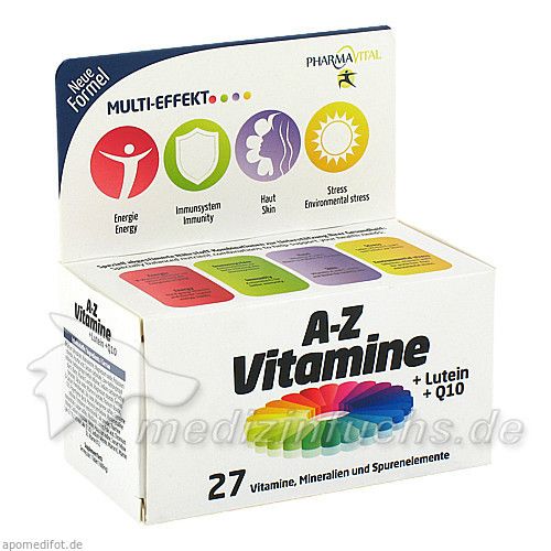 PharmaVital A-Z Vitamine + Lutein + Q10 Tabletten, 60 ST