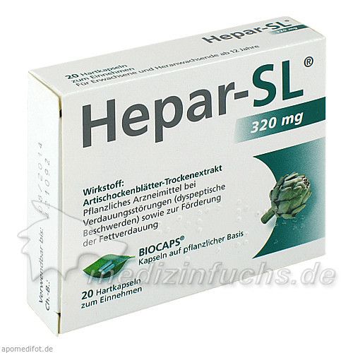 Hepar-SL 320mg Hartkapseln, 20 ST