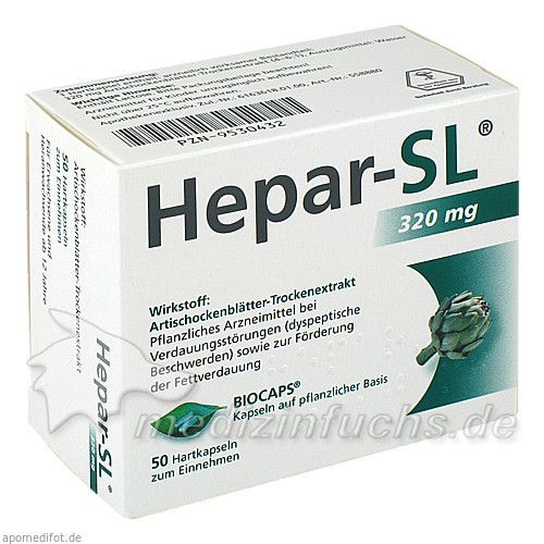 Hepar-SL 320mg Hartkapseln, 50 ST