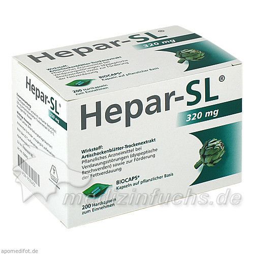 Hepar-SL 320mg Hartkapseln, 200 ST