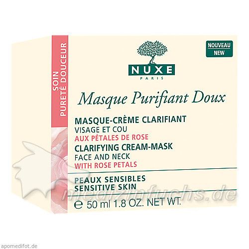 NUXE Masque Purifiant Douce aux Petals de Rose, 50 ML