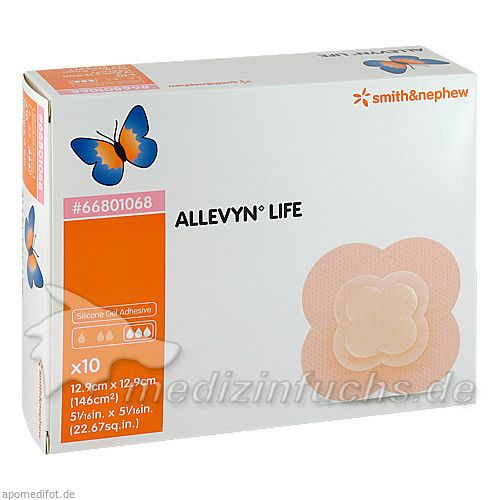 ALLEVYN LIFE 12.9x12.9cm, 10 ST