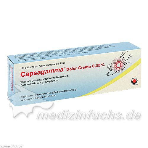 Capsagamma Dolor Creme 0.05%, 100 G