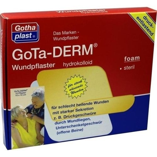 GoTa-DERM foam Hydrokolloid steril 10x10cm, 10 ST