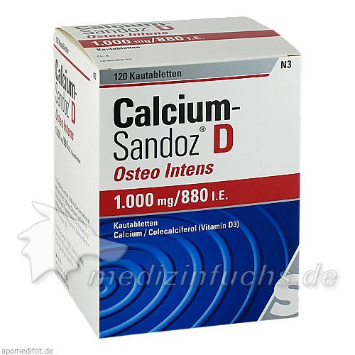 Calcium-Sandoz D Osteo Intens Kautabletten, 120 ST