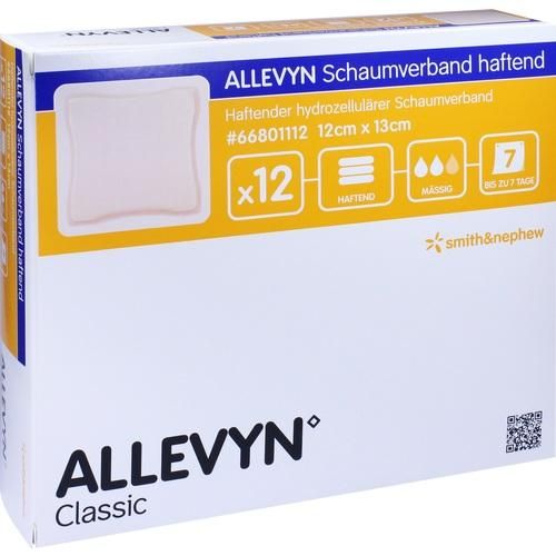 ALLEVYN Schaumverband Haftend 12x13cm, 12 ST