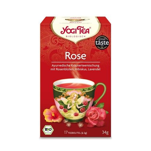 YOGI TEA Rose Bio Filterbeutel, 17X2 G