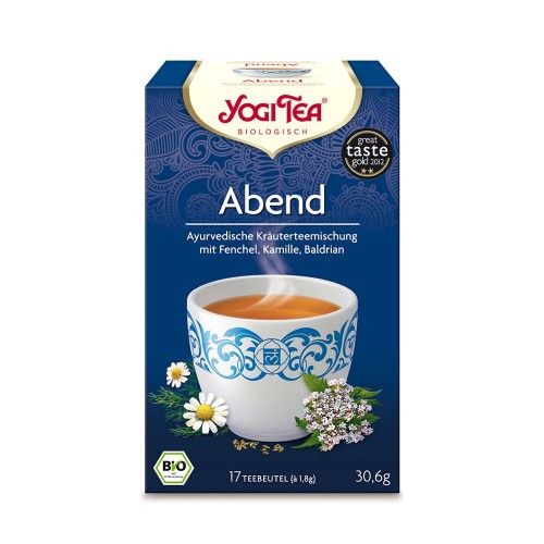 YOGI TEA Abend Tee Bio Filterbeutel, 17X1.8 G