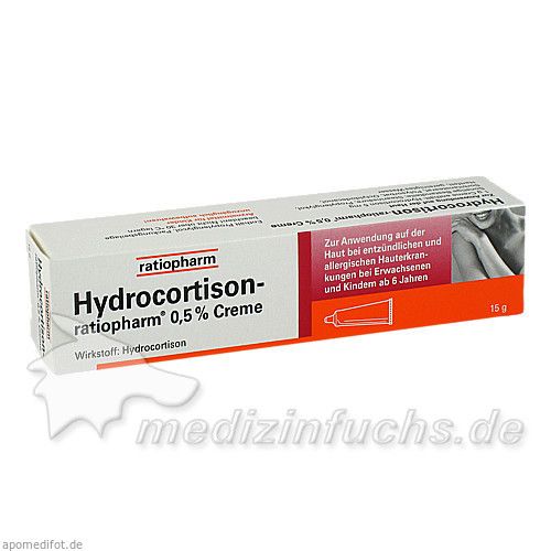 Hydrocortison-ratiopharm 0.5% Creme, 15 G