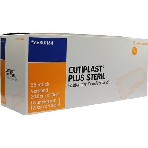 Cutiplast 10x24.8cm plus steril, 55 ST