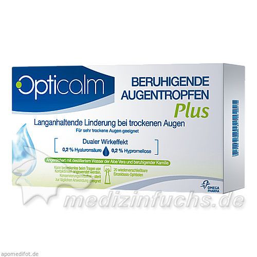 Opticalm Beruhigende Augentropfen Plus, 20X0.5 ML