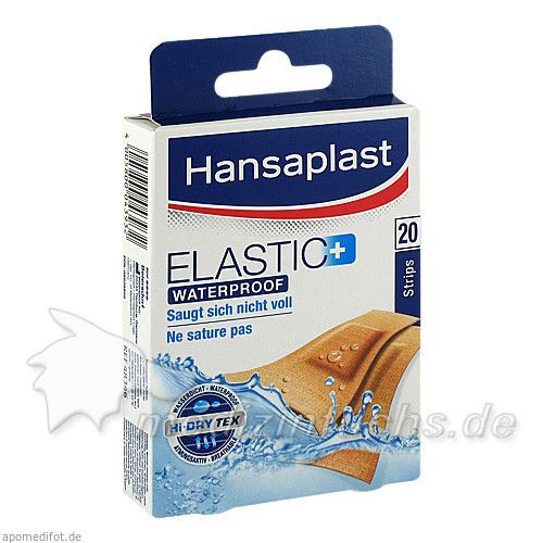 Hansaplast ELASTIC+ Waterproof, 20 ST